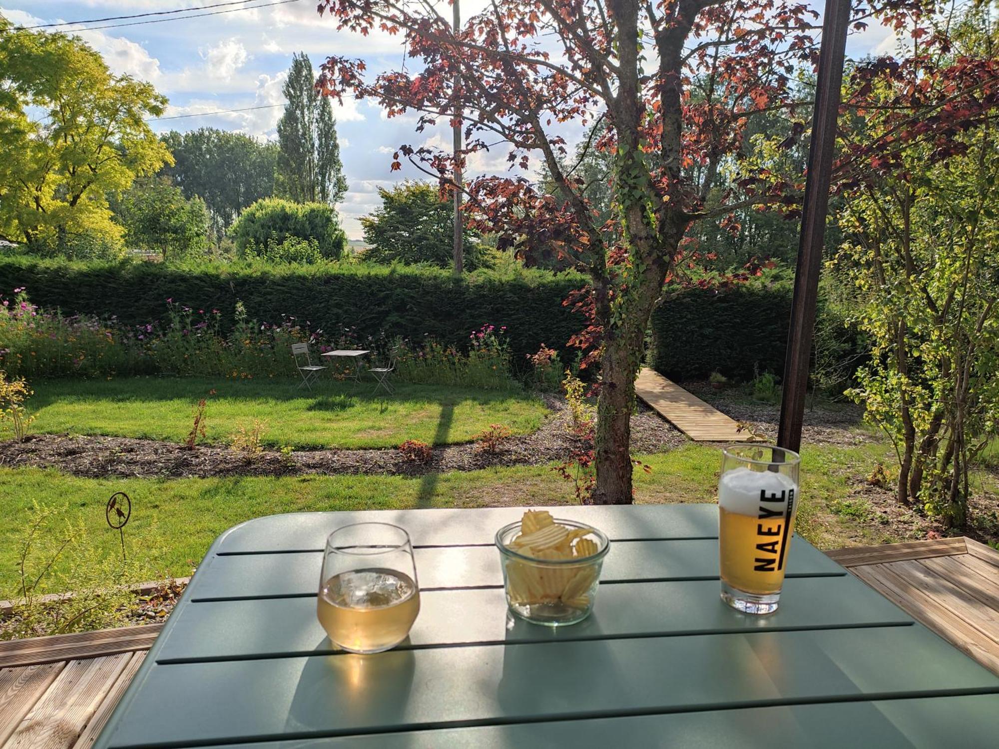 L'Ermitage - L'Ecolodge Des Monts Des Flandres - Au Coeur De 800M2 De Jardin Prive Saint-Jans-Cappel Kültér fotó