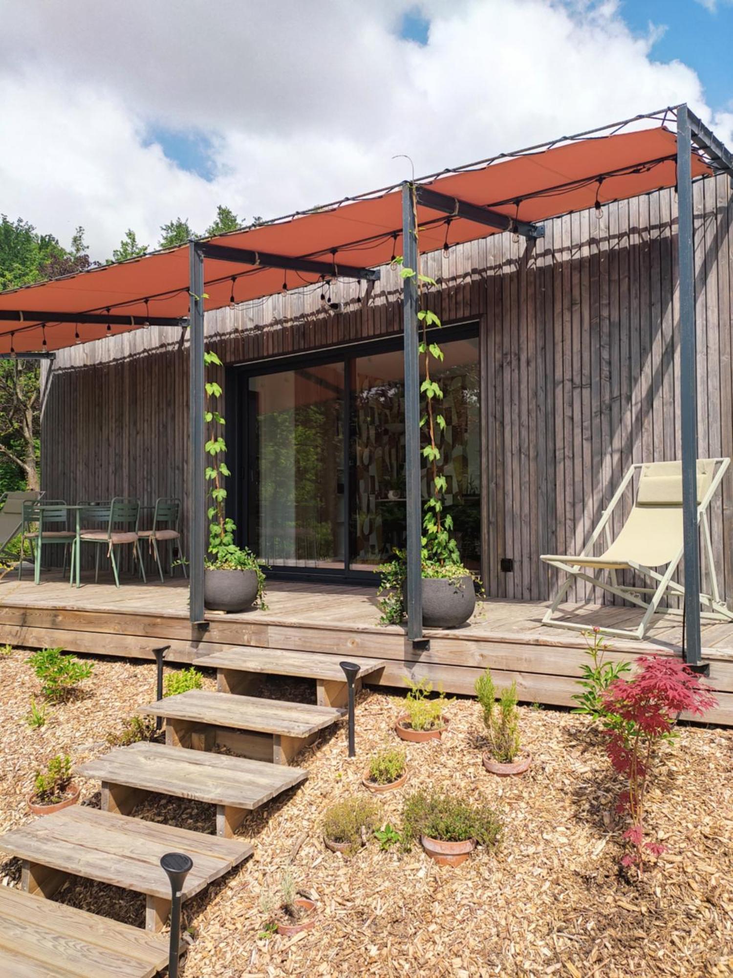L'Ermitage - L'Ecolodge Des Monts Des Flandres - Au Coeur De 800M2 De Jardin Prive Saint-Jans-Cappel Kültér fotó